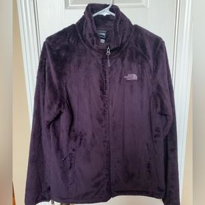 The NorthFace Women’s Large Purple Faux Fur Fleece Jacket